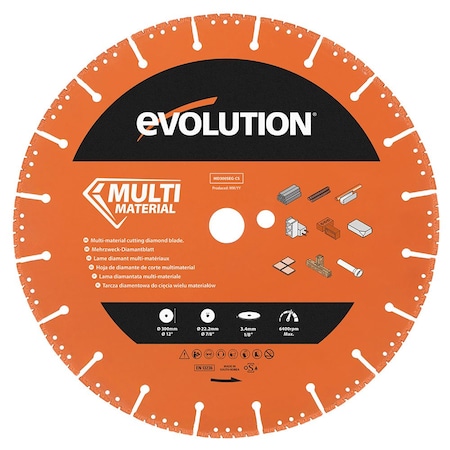 Evolution 12" Segmented Edge Multi Material Cutting Diamond Blade MD300SEG-CS